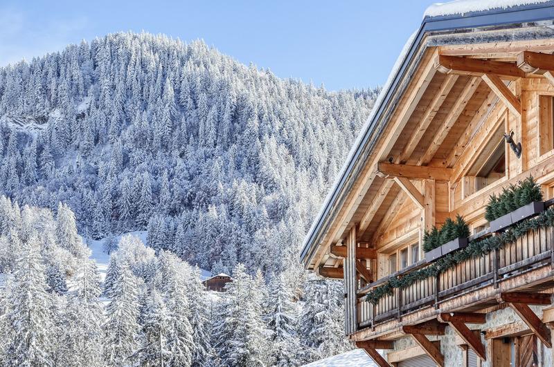Luxus-Chalet bei Megève mit Terrasse und Garten